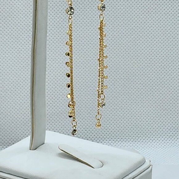 Brand New Brazilian 18k Gold Filled Beaded Gemstone Earrings - Picture 5 of 5